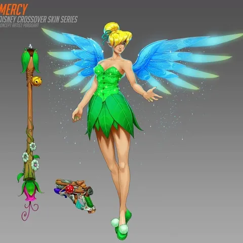 [Repost] Concept skins Overwatch 2 x Disney by Alfonso Pardo Martìnez