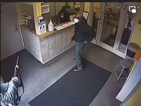 Guy tried to shoot up a methadone clinic in Buffalo,NY last week, bystander stepped in to save the day