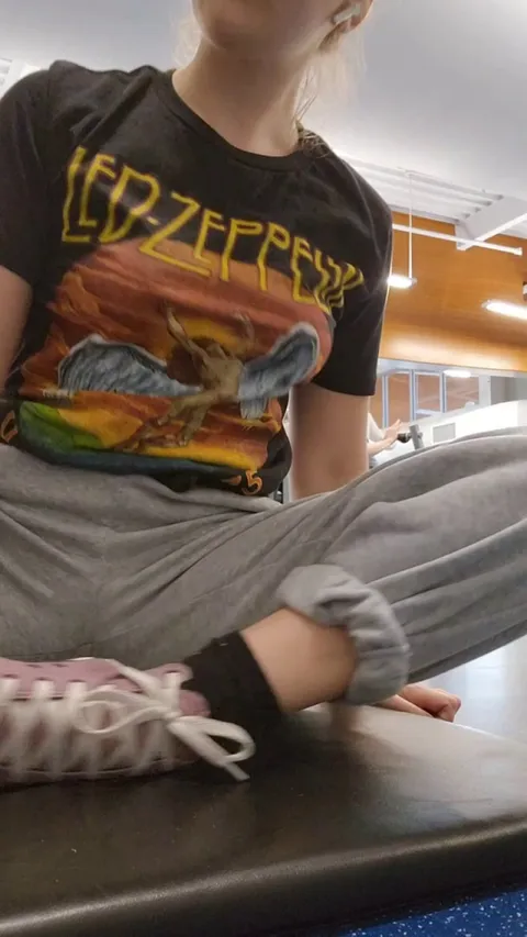 First time flashing at the gym!