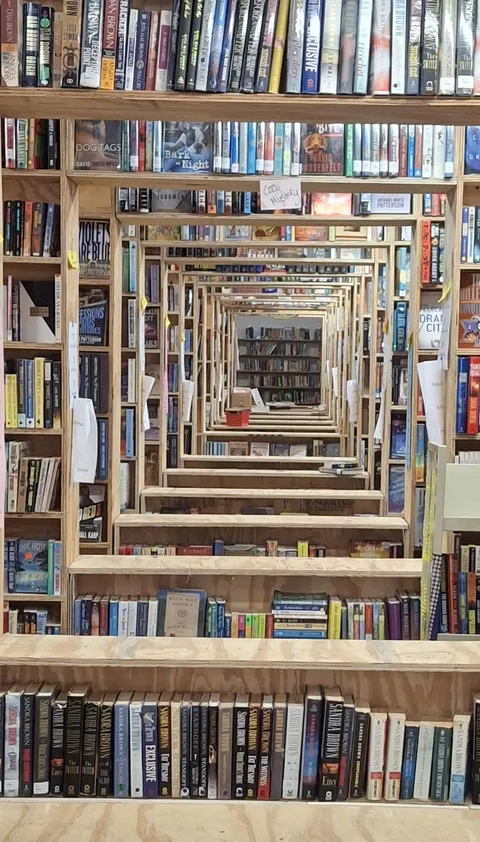 ITAP of bookstore shelves