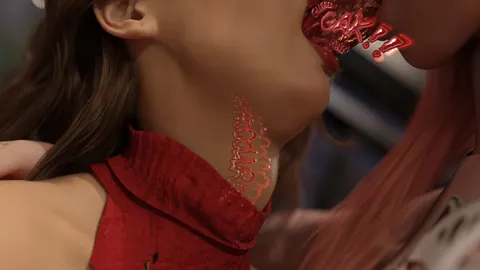 TakeOverTember Day 28: Slime Possession (Comic: House Guest) - The red slime is having a VERY productive day! Not only giving birth to a pink offspring, but snatching this family and being able to swap around whenever it wants!