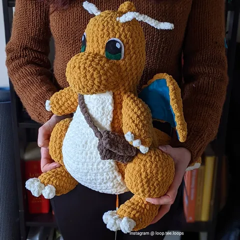 I made a Dragonite and it may be my favourite creation ever.