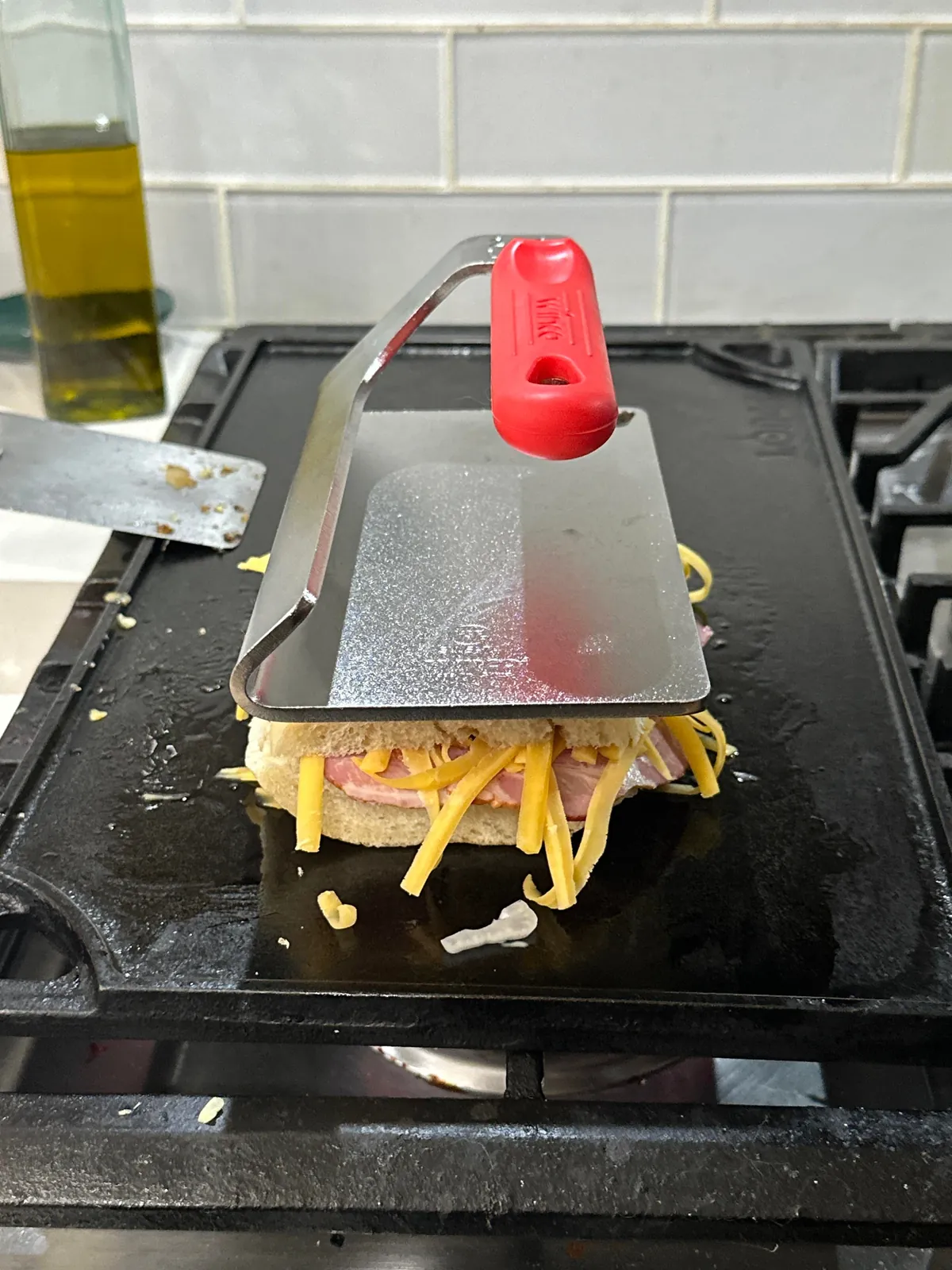 [homemade] smoked butt and cheddar w/onion and onion