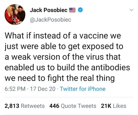 Golden tweet from one of the largest MAGA influencers today