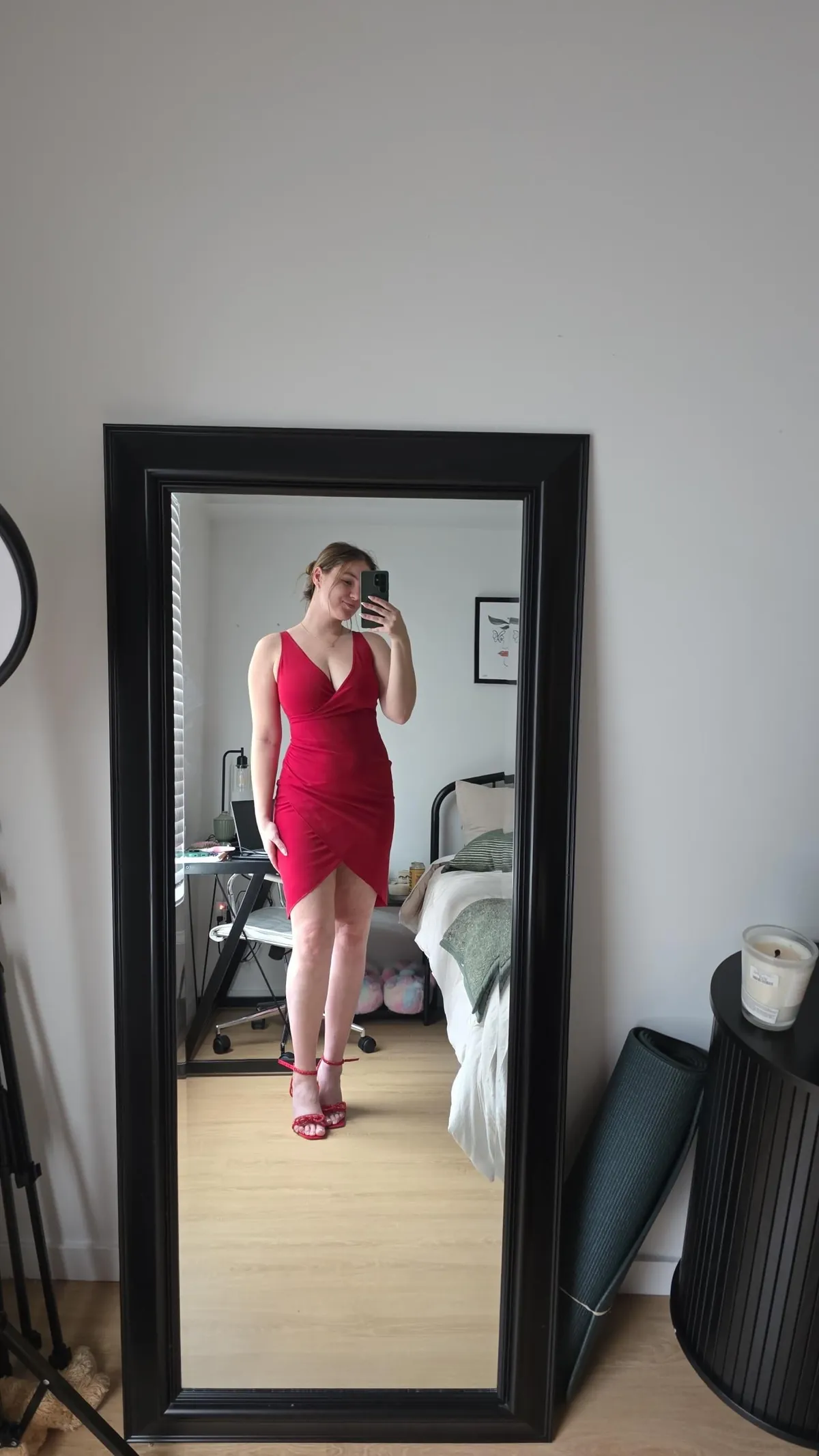 My red dresses and what's underneath