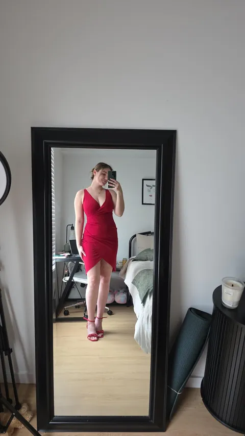 My red dresses and what's underneath