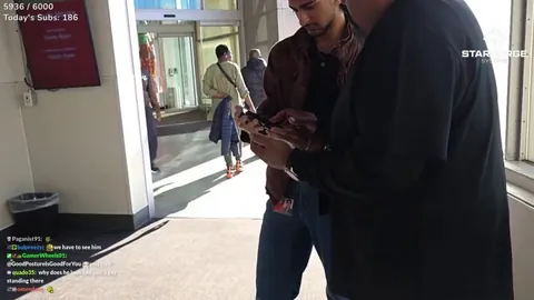 Streamsniper can't take a hint - continues to follow Emily around the museum after she said bye multiple times