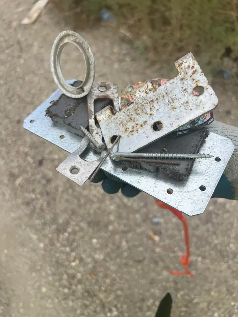 [OC] I volunteer in the Bay Area. I use a magnet to remove objects that can cause flat tires.