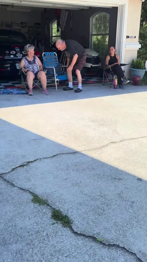 My 80 year old grandfather getting up and dancing for the first time in a very long time.