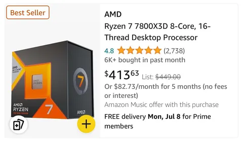 Well played Amazon, rising the the price 2 weeks before prime day, then to lower it again to $330 to show off a 23% discount.