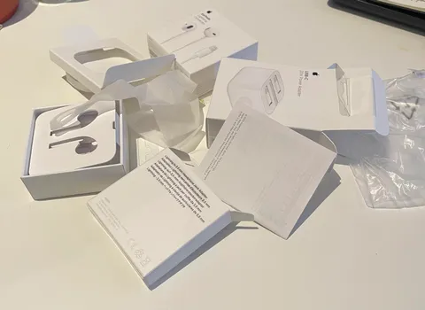 The amount of packaging required for me to buy the additional equipment I need to use my iPhone. All of this would have come in the phone’s box five years ago but Apple decided to stop including them to cut down on packaging and waste.