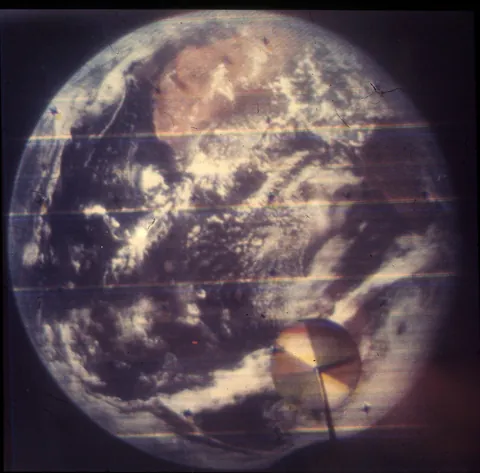 58 years ago. The first color images of the full sphere of Earth from space were captured with a camera aboard the JHUAPL-built DODGE (Department of Defense Gravity Experiment) satellite on September 20, 1967