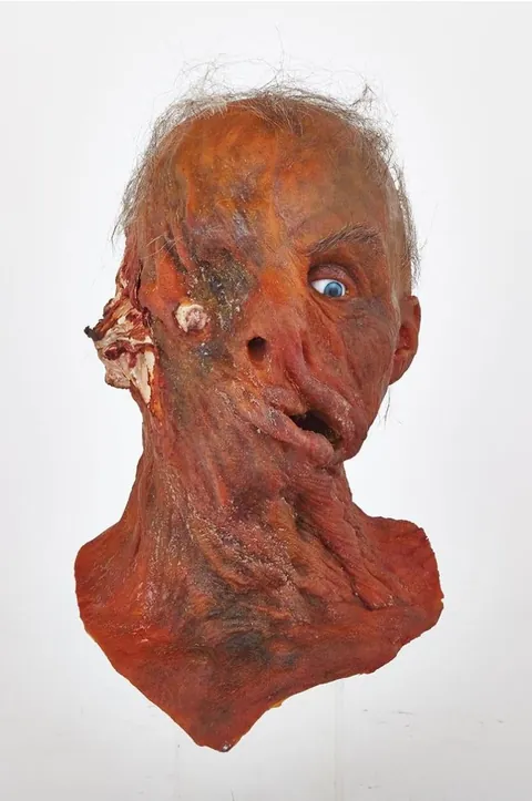 Some props for the demons, including some unused ones, in the movie Jacob’s Ladder (1990)