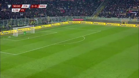 With this goal, North Macedonia have beaten the current european champions, Italy and knocked Italy out of world cup qualification