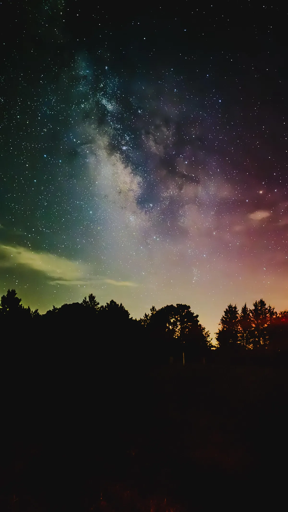 Took these with my IPhone on 30 sec exposure and a red camping light. Right from my front yard.