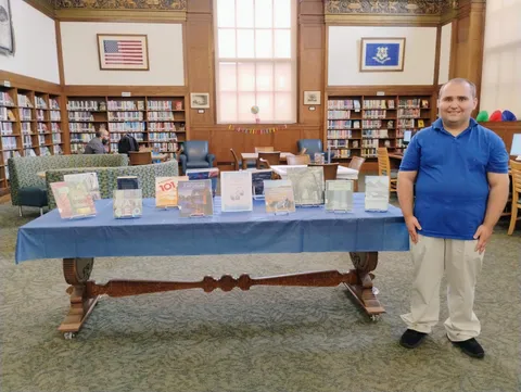I made a book display at my job at the library