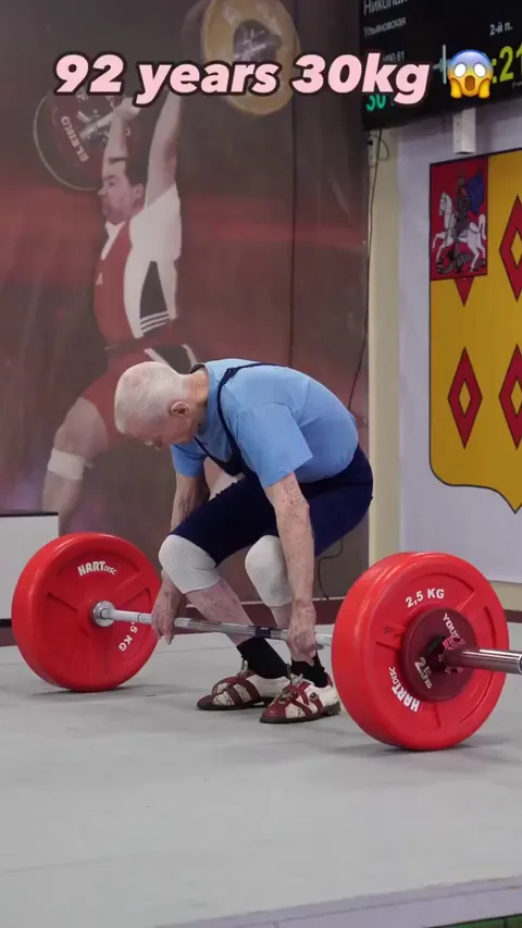 This 92 year old man can lift 66 lbs cleanly.