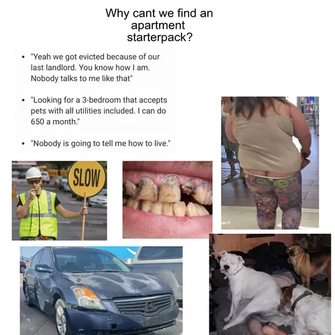 The people I see on Facebook looking for apartments starterpack