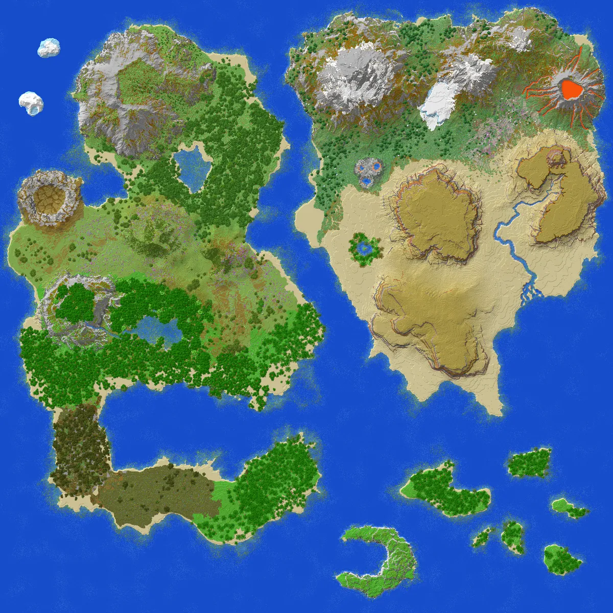 Textbook Map in Minecraft