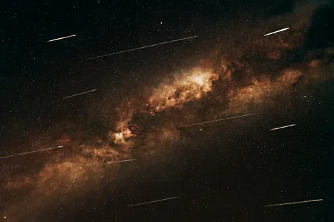 Perseids Across the Milky Way Composite