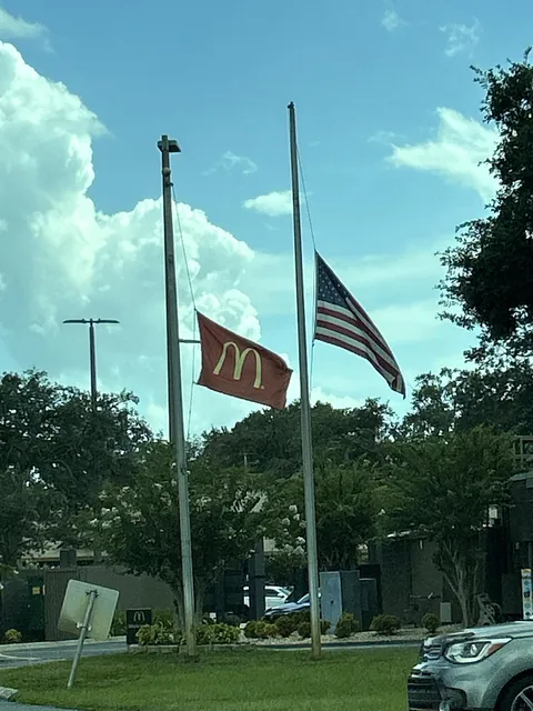 McDonald’s flag at half-mast today