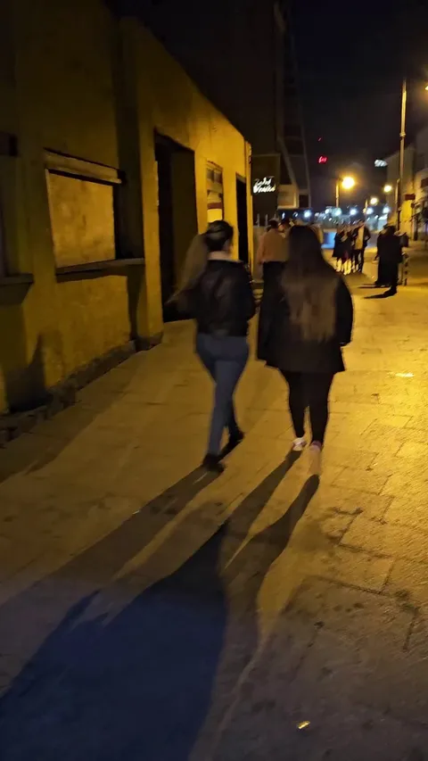 Flashing my tits on the way home from the party