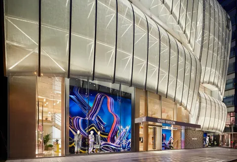 Louis Vuitton Maison Osaka Midosuji by Jun Aoki &amp; Associates, 2019. Osaka, Japan