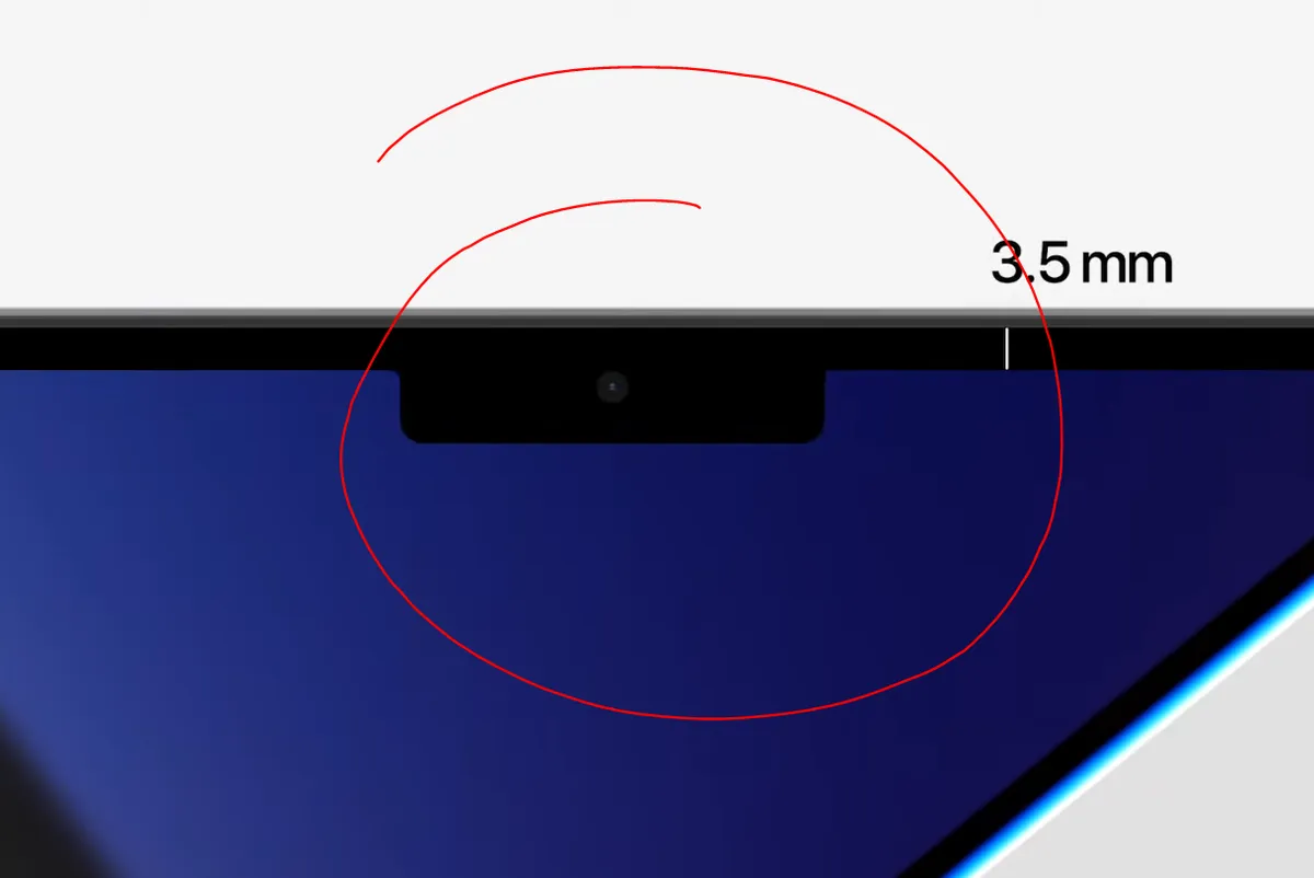 new macbook pro has a notch lol