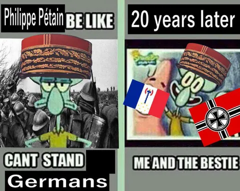 It’s hilarious how fast the vehemently anti-German leaders became loyal jack bootlickers