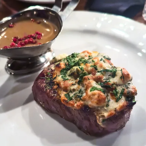 [I ate] Bleu Cheese Crusted Filet 