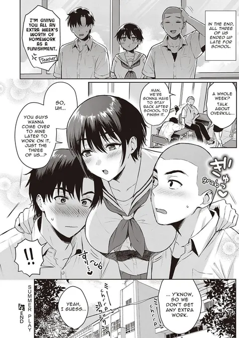 Just 3 childhood friends enjoying their summer 