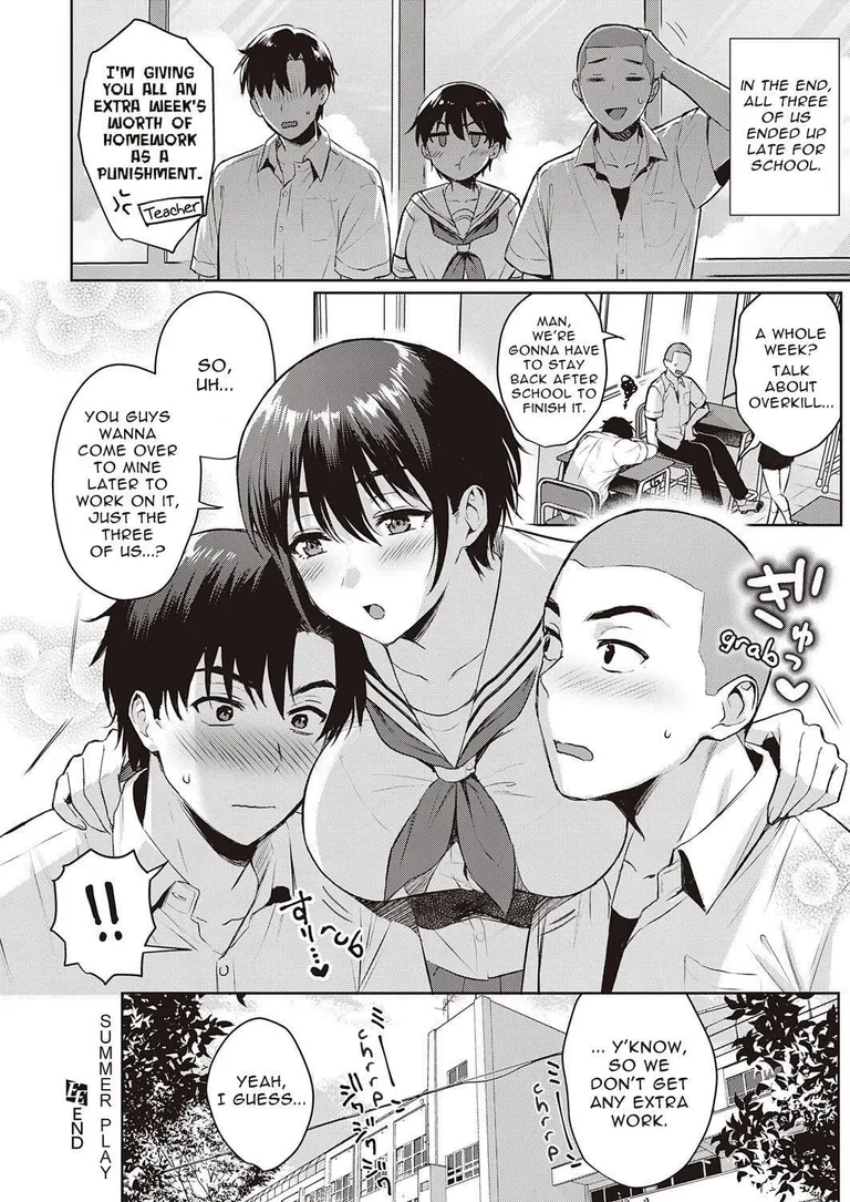 Just 3 childhood friends enjoying their summer 