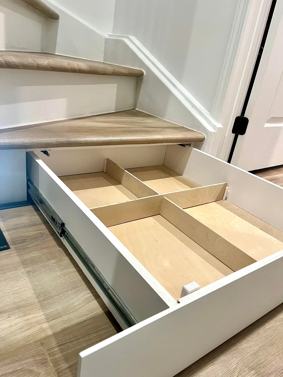 Made a staircase drawer