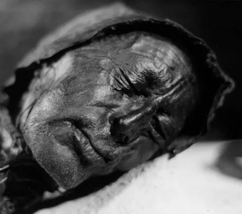 Tollund Man, a Dane who died before Jesus Christ was born. His body was discovered in 1950, and had been well preserved due to it being protected by several layers of peat.