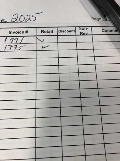 The way my coworker does her checks