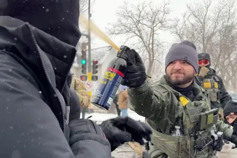 ICE Tear Gasses Minneapolis (1/21/26) [OC]
