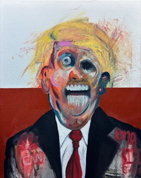 "Mouth of Madness", specters_art (Tyler Scully), oil on canvas, 2025