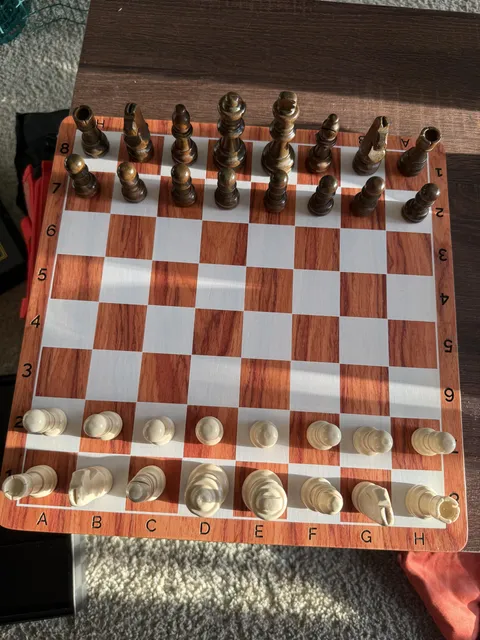 Paid a local engraver to add coordinates to my chessboard, but I didn’t double check their work…