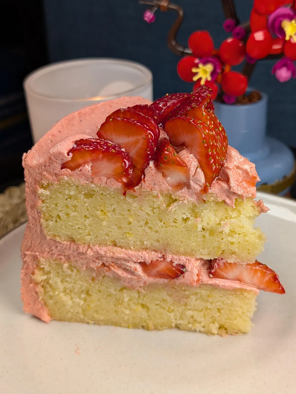 [homemade] Strawberry lemonade cake