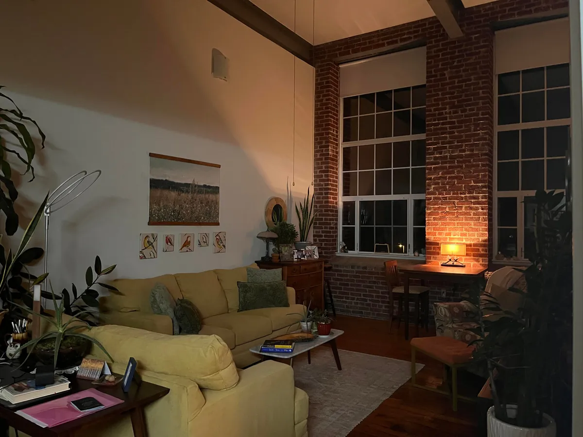 My spot along a river in an old mill.