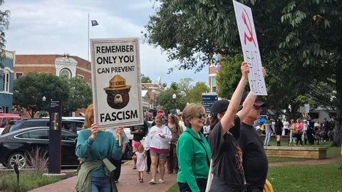 No Kings Event in Bentonville, Arkansas