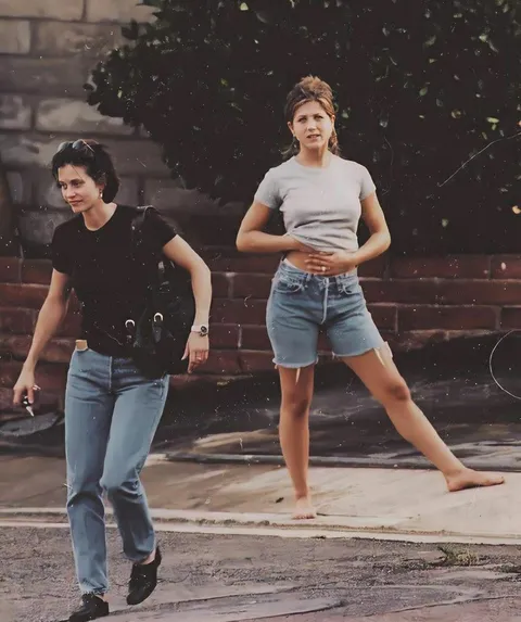 Jennifer Aniston and Courtney Cox, 90s