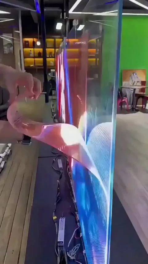 Transparent LED displays turn ordinary windows into immersive visual experiences