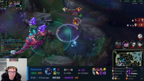 Baus silences the doubters (and enemy team) with his Cho and scores a Quadra Kill