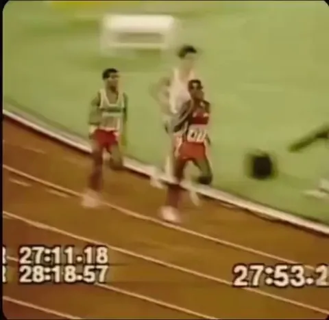 In 1992, at the World Junior 10000 m Championships, Kenya's Josephat Machuka threw a punch at Ethiopia's Haile Gebrselassie as he was passed at the finish line. Machuka was disqualified.