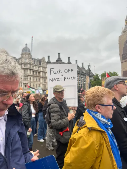 Trump is not welcome in the UK. OC from today’s protest in London