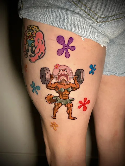 Sandy never misses a day. Tattoo done by Rachael (me) in Denver, CO at certified tattoo studios