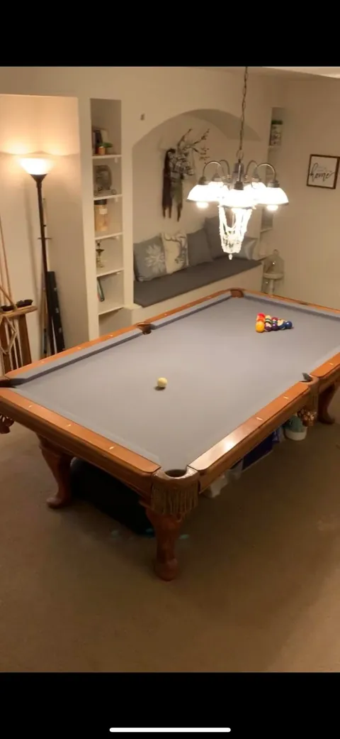 Remodeled my boring basement with reclaimed brick and structural wood