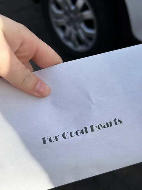 someone put this on my windshield in the wilderness