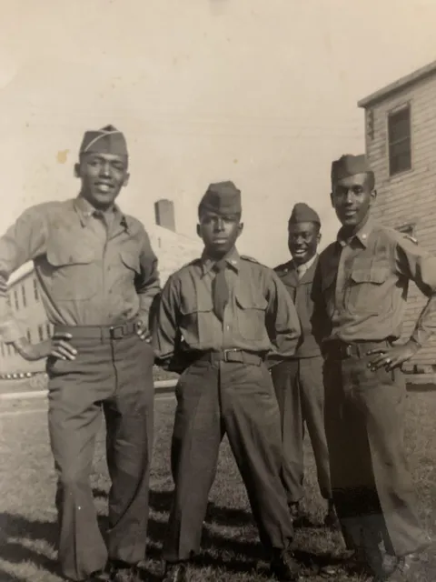 My Great Grandfather (Far Left) and one of his brothers (Far Right) serving in the US Navy during WW2.